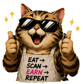 Kopi Cat: Eat, Scan, Earn, Repeat